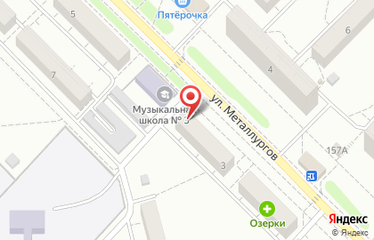 Магазин автотоваров Автостиль на улице Металлургов на карте