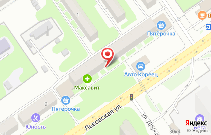 Зоомагазин Тигренок на Львовской улице на карте