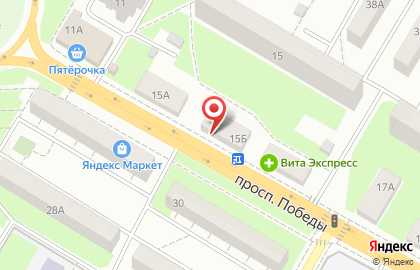 Магазин Вкусный на проспекте Победы на карте