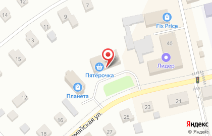 Супермаркет Пятёрочка на Первомайской улице на карте