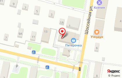 Магазин смешанных товаров на Центральной улице на карте