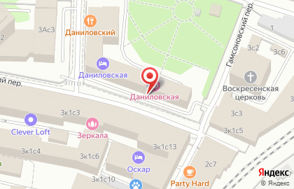 При Гостинице Даниловская на карте
