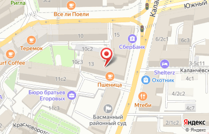 Компания Копикс на Каланчевской улице на карте