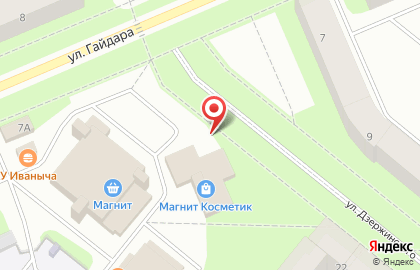 Магазин косметики и бытовой химии Магнит Косметик на улице Дзержинского на карте