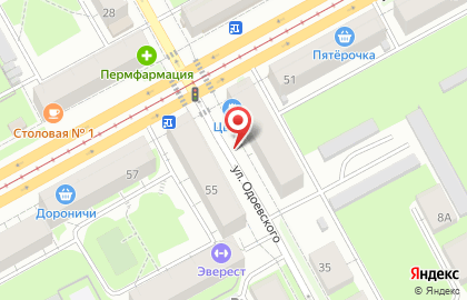 Оптово-розничная компания по продаже автозапчастей Пальмира на улице Одоевского на карте