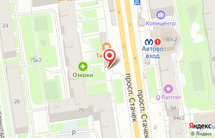 Парикмахерская в Санкт-Петербурге на карте