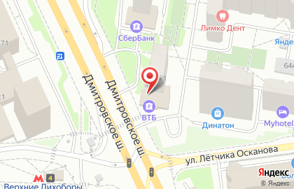 Банк ВТБ на метро Владыкино на карте
