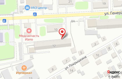 Детская молочная кухня, г. Иркутск на улице Генерала Доватора на карте