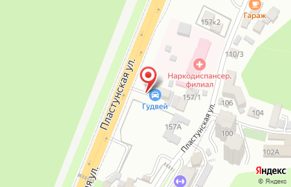 Автотехцентр Тойлекс на Пластунской улице на карте