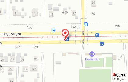 Продуктовый магазин, ООО Мров на улице Сибиряков-Гвардейцев на карте