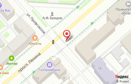 Магазин спортивных товаров Спортмастер на улице Ленина на проспекте Ленина на карте