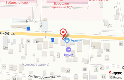 Магазин овощей и фруктов в Астрахани на карте
