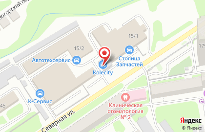 Торговая компания Планета Шин в Заельцовском районе на карте