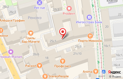 Территория на Сущёвской улице на карте