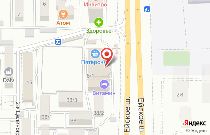 Супермаркет БЕГЕМОТиК на Целиноградской улице на карте
