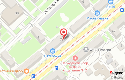 Магазин разливного пива У Петровича на проспекте Дзержинского на карте