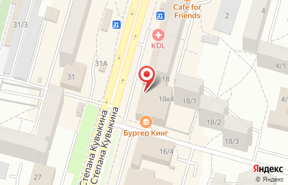 Супермаркет Перекресток на улице Степана Кувыкина на карте