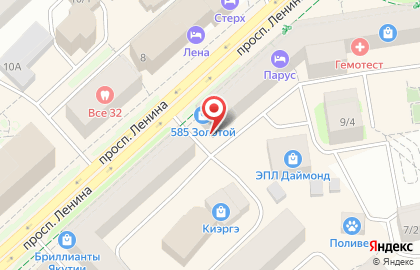 Ювелирный салон Туймаада Даймонд на проспекте Ленина на карте