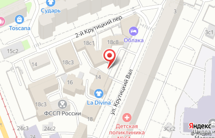 Мосветклиника на улице Крутицкий Вал на карте