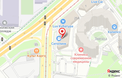 Электронный дискаунтер Ситилинк в Октябрьском районе на карте