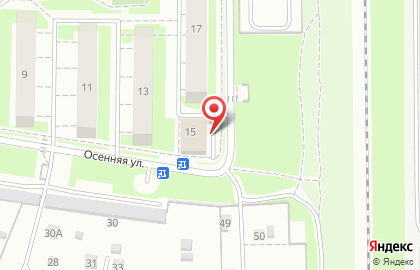 Дикси в Серпухове (ул Осенняя) на карте