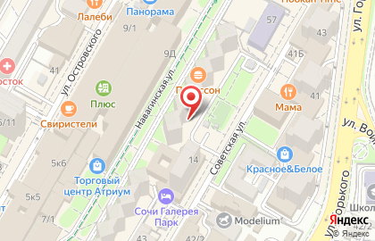 Тебенёв на Навагинской улице на карте