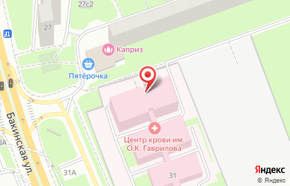 Центр крови им. О.К. Гаврилова департамент здравоохранения Москвы в Москве на карте