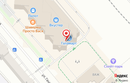 Магазин постоянных распродаж Галамарт на улице Генерала Кныша на карте