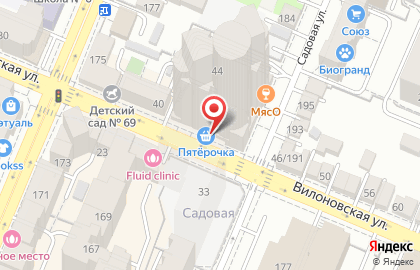 Магазин товаров здорового питания Феникс на Садовой улице на карте