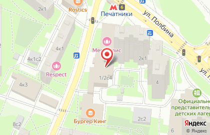 Булочная Каравай-СВ "Печатники" на карте