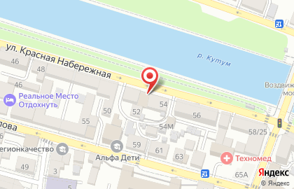 Столовая Донская пекарня на улице Красная Набережная на карте