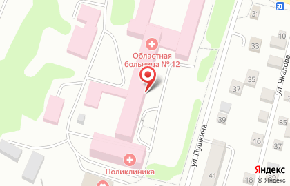 то Областная Больница №12 в Заводоуковске на карте