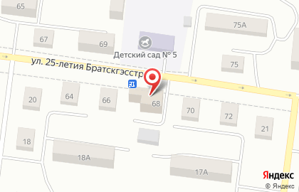 Продуктовый магазин Людмила в Падунском районе на карте