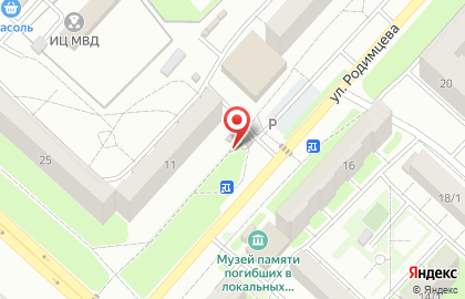 Желен в Дзержинском районе на карте