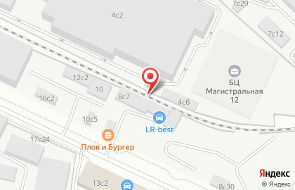 Магистраль на 1-й Магистральной улице на карте