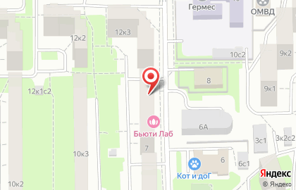 Жилищник Дмитровского Района на Учинской улице на карте