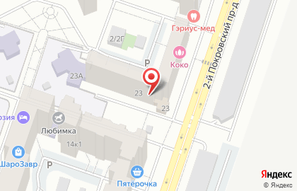 Компания Оконный Континент во 2-м Покровском проезде на карте