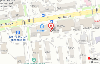 Ремонтная мастерская на улице Мира на карте