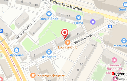 Мультимаркет в Центральном районе на карте
