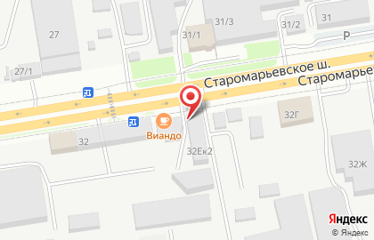 Гастроном Океан на Старомарьевском шоссе на карте