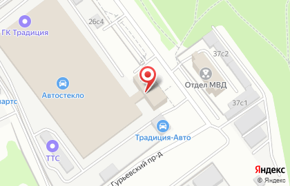 Шиномонтаж в Москве на карте
