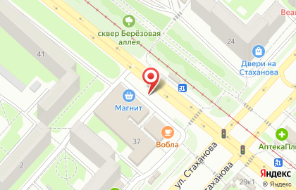 Магазин колбасных изделий и молочной продукции в Октябрьском районе на карте
