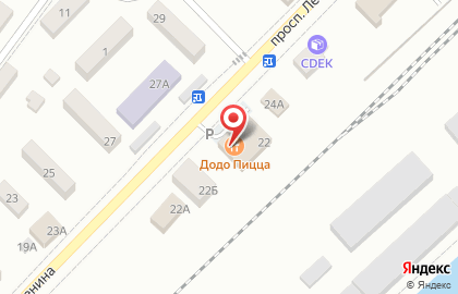 Пиццерия Додо Пицца на проспекте Ленина на карте