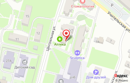 Магазин хозтоваров на Центральной, 6а на карте