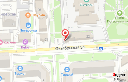 Уральский банк реконструкции и развития на Октябрьской улице на карте