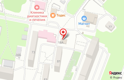 Продовольственный магазин Удача в Железнодорожном районе на карте