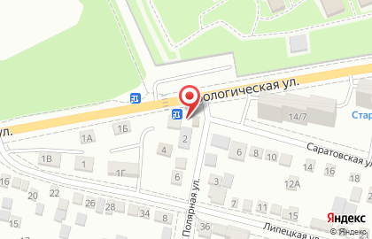 Киоск фастфудной продукции на Полярной улице на карте