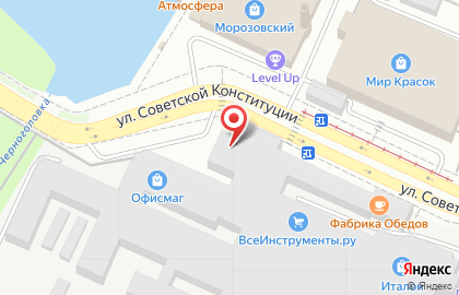 Супермаркет Да! на улице Советской Конституции в Ногинске на карте