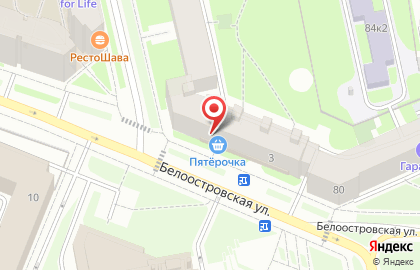 Супермаркет Пятёрочка в Санкт-Петербурге на карте