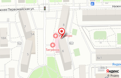 ИНВИТРО на Первомайской на карте